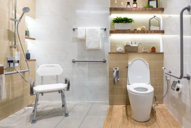 Mise aux normes PMR pour salle de bain pour maison mitoyenne, Melun, ENTREPRISE MPS HABITAT